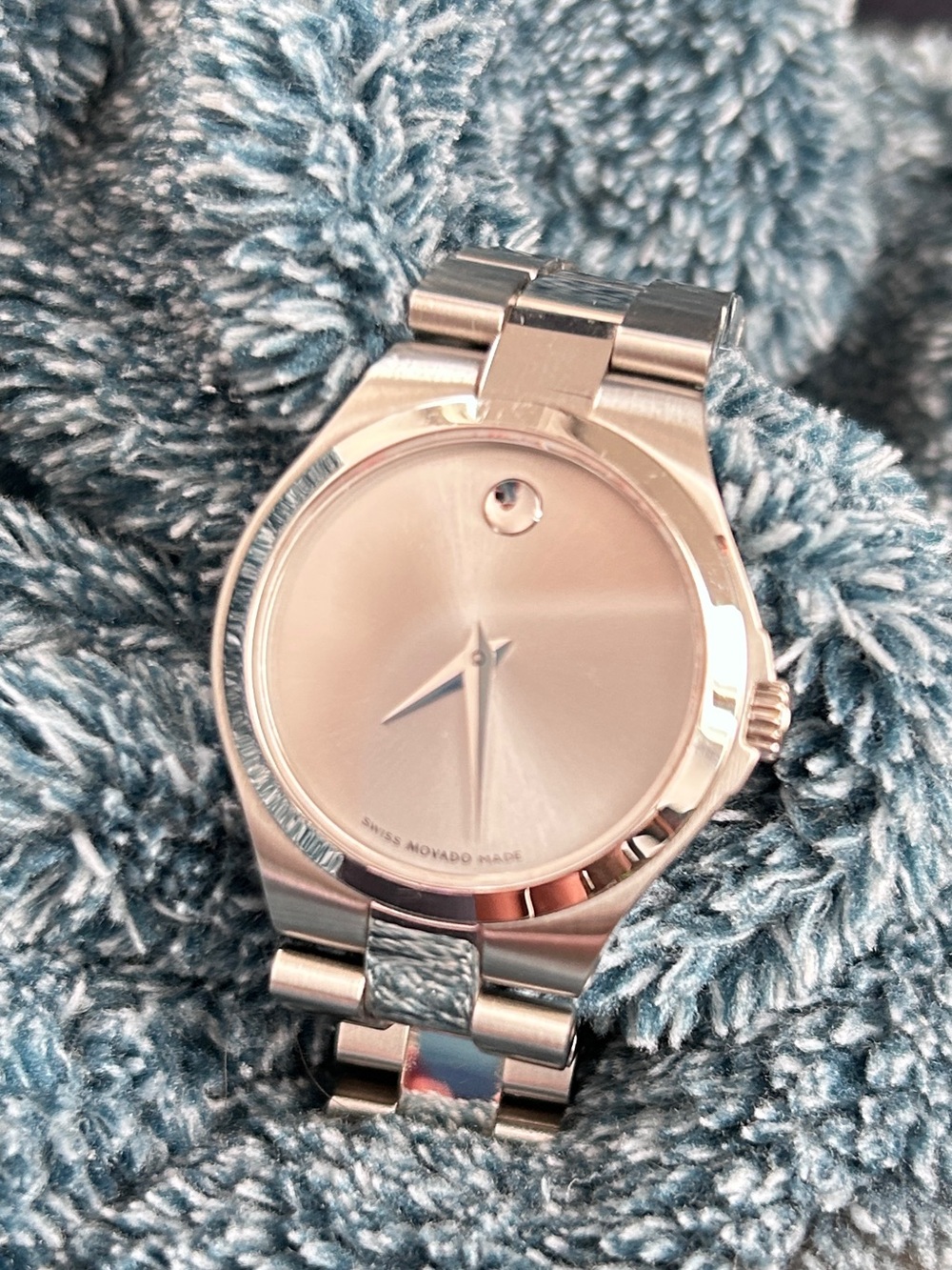 Movado Silver Stainless Steel Museum Dial Watch